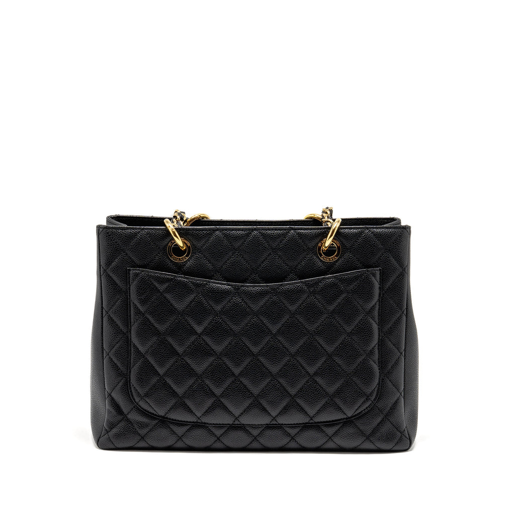 CHANEL GRAND SHOPPING TOTE / GST CAVIAR BLACK GHW