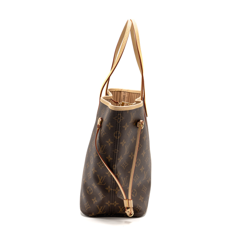 LOUIS VUITTON NEVERFULL MM MONOGRAM CANVAS GHW