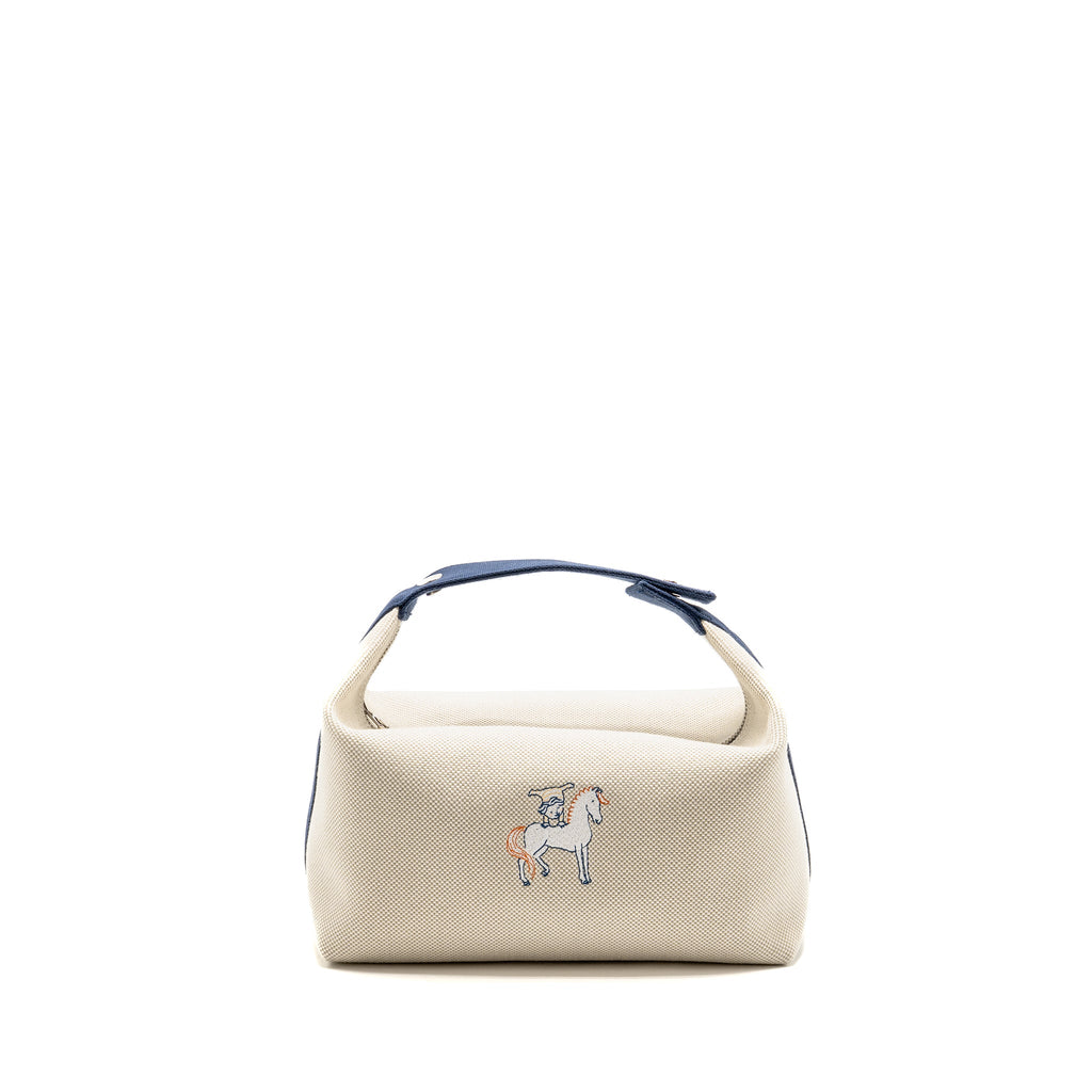 HERMES BRIDE-A-BRAC CABRIOLE CASE , LARGE MODEL GRIS PERLE