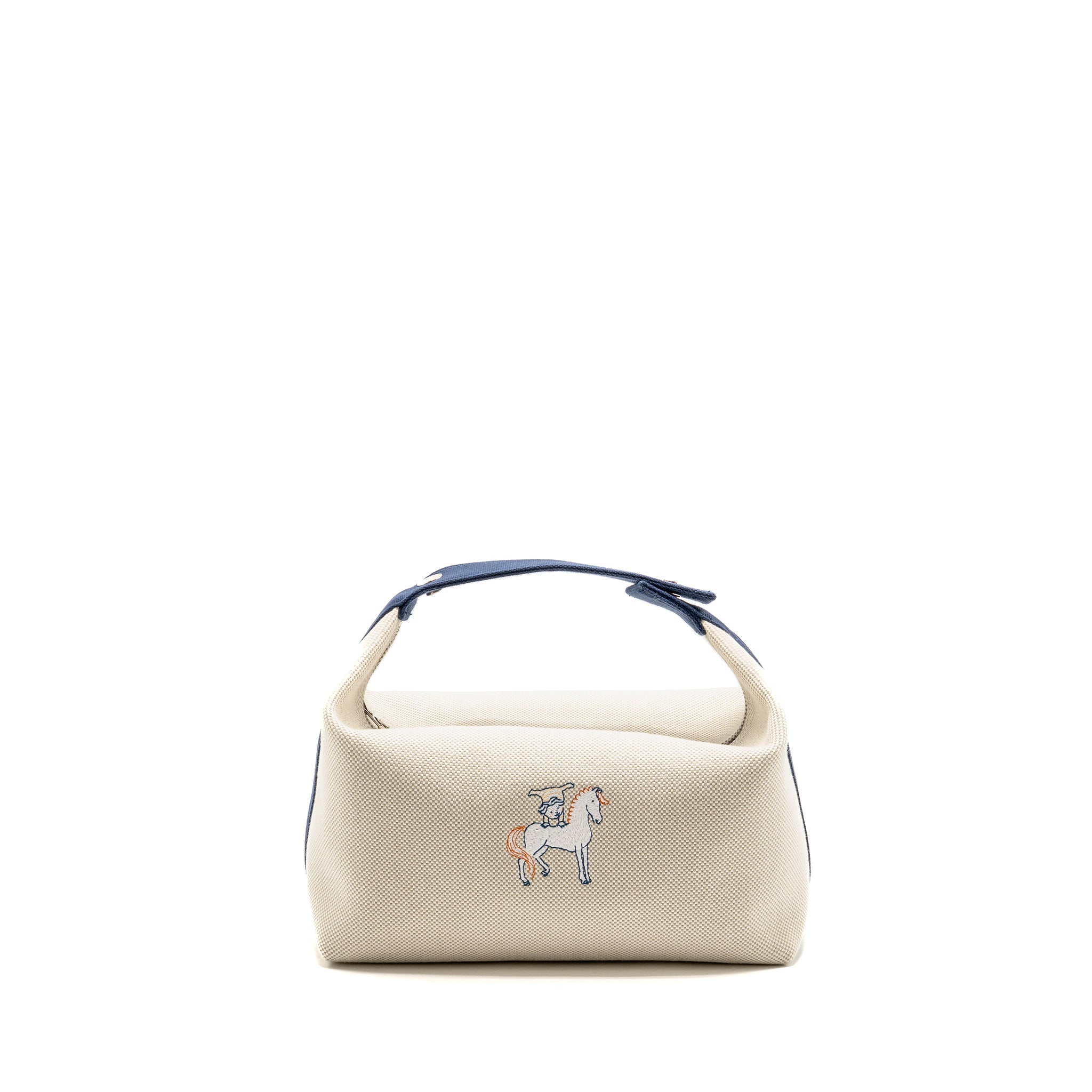 HERMES BRIDE-A-BRAC CABRIOLE CASE , LARGE MODEL GRIS PERLE