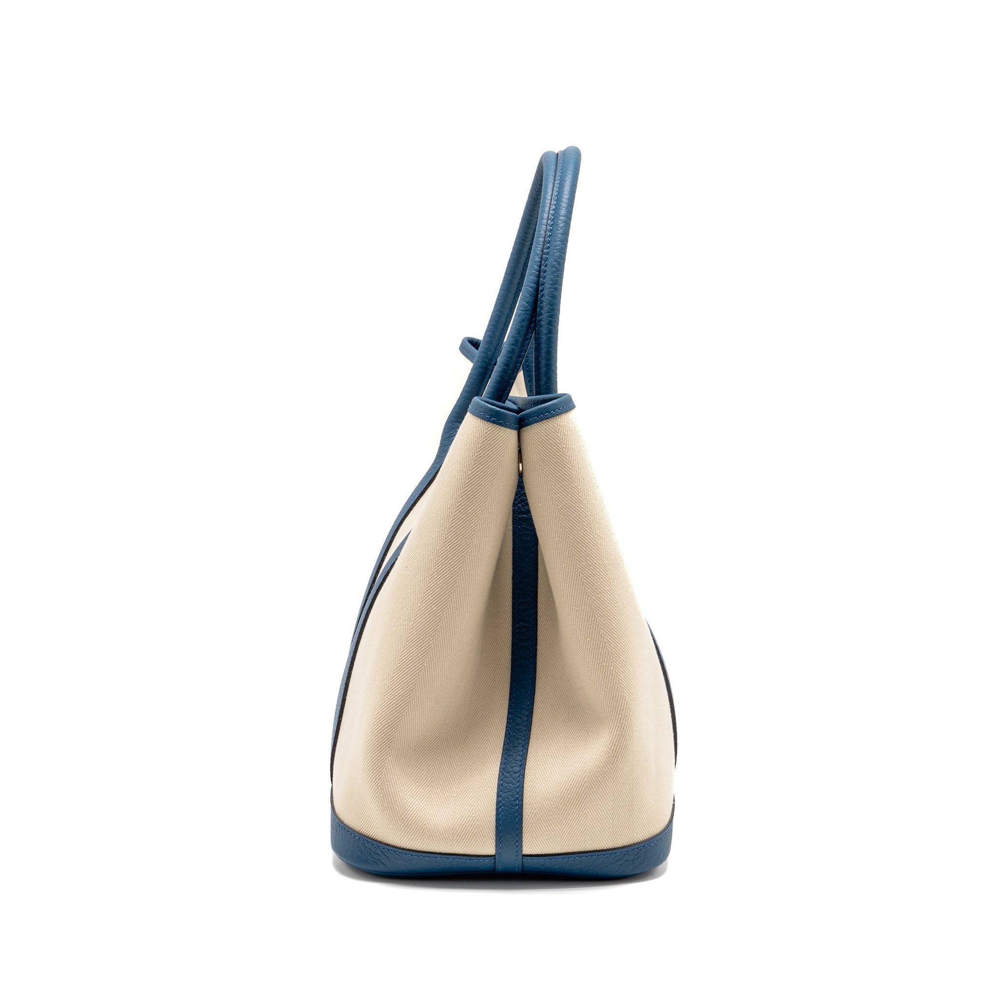 HERMES GARDEN PARTY 36 NEGONDA/CANVAS CRAIE/BLEU OUTREMER SHW