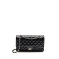 CHANEL MEDIUM CLASSIC DOUBLE FLAP BAG CAVIAR BLACK SHW