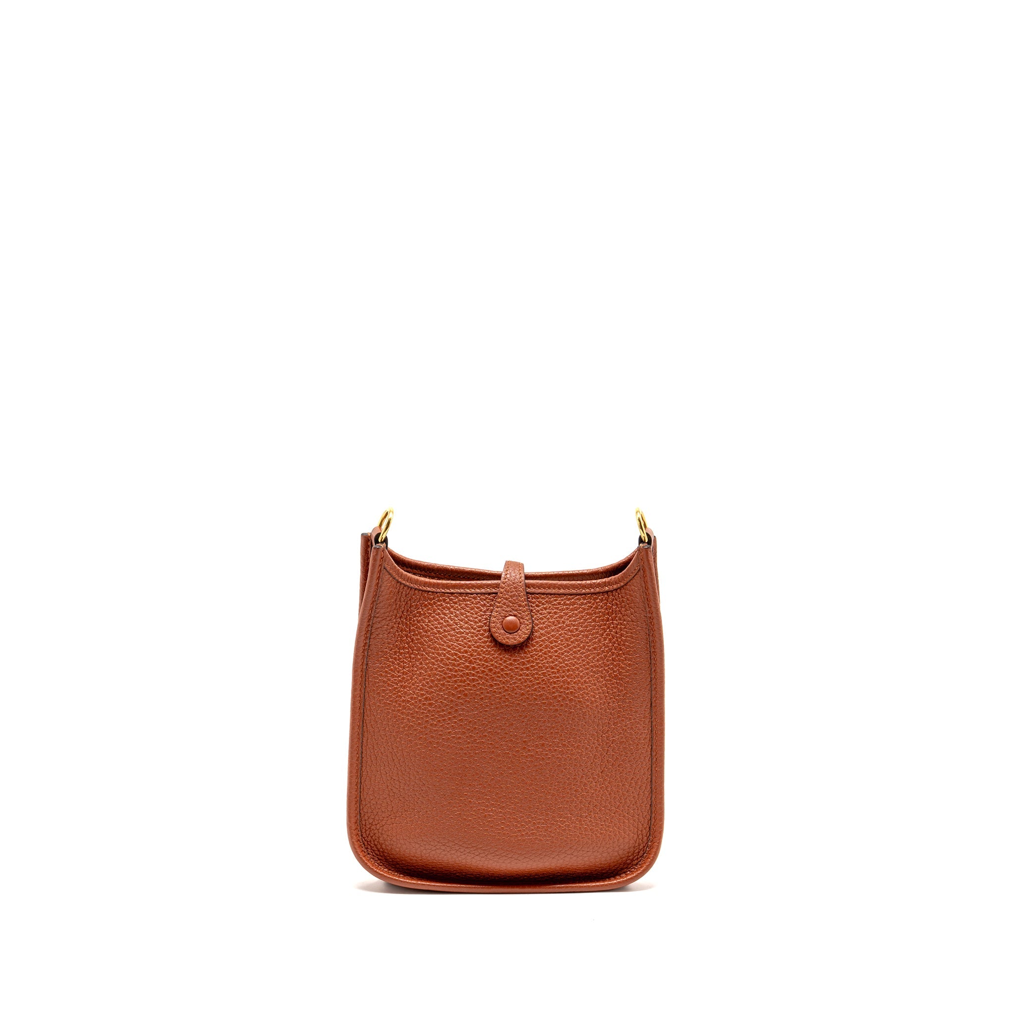 HERMES MINI EVELYNE CLEMENCE 6C CUIVRE/MULTICOLOUR GHW