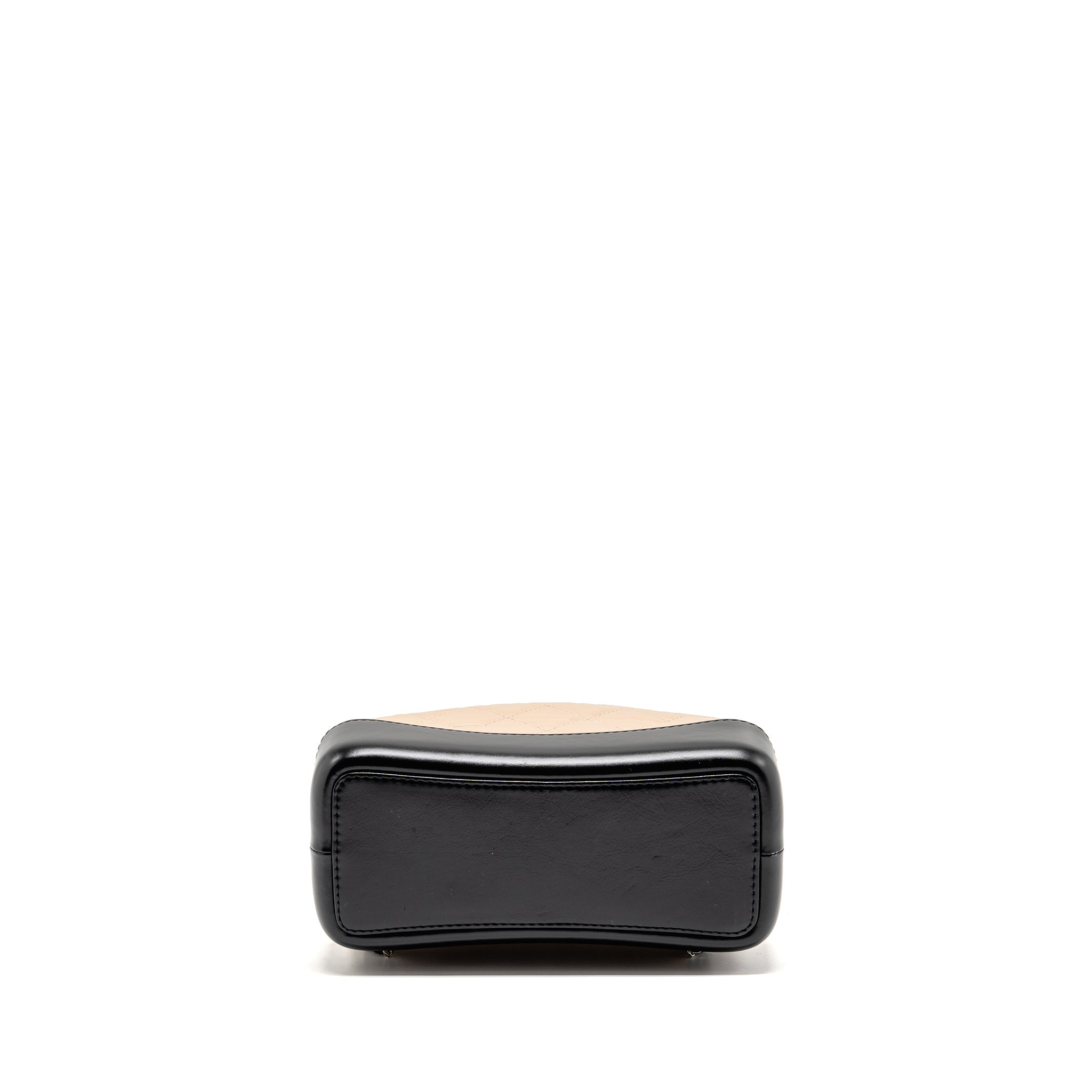 CHANEL SMALL GABRIELLE BACKPACK AGED CALFSKIN BEIGE/ BLACK MULTICOLOUR HARDWARE