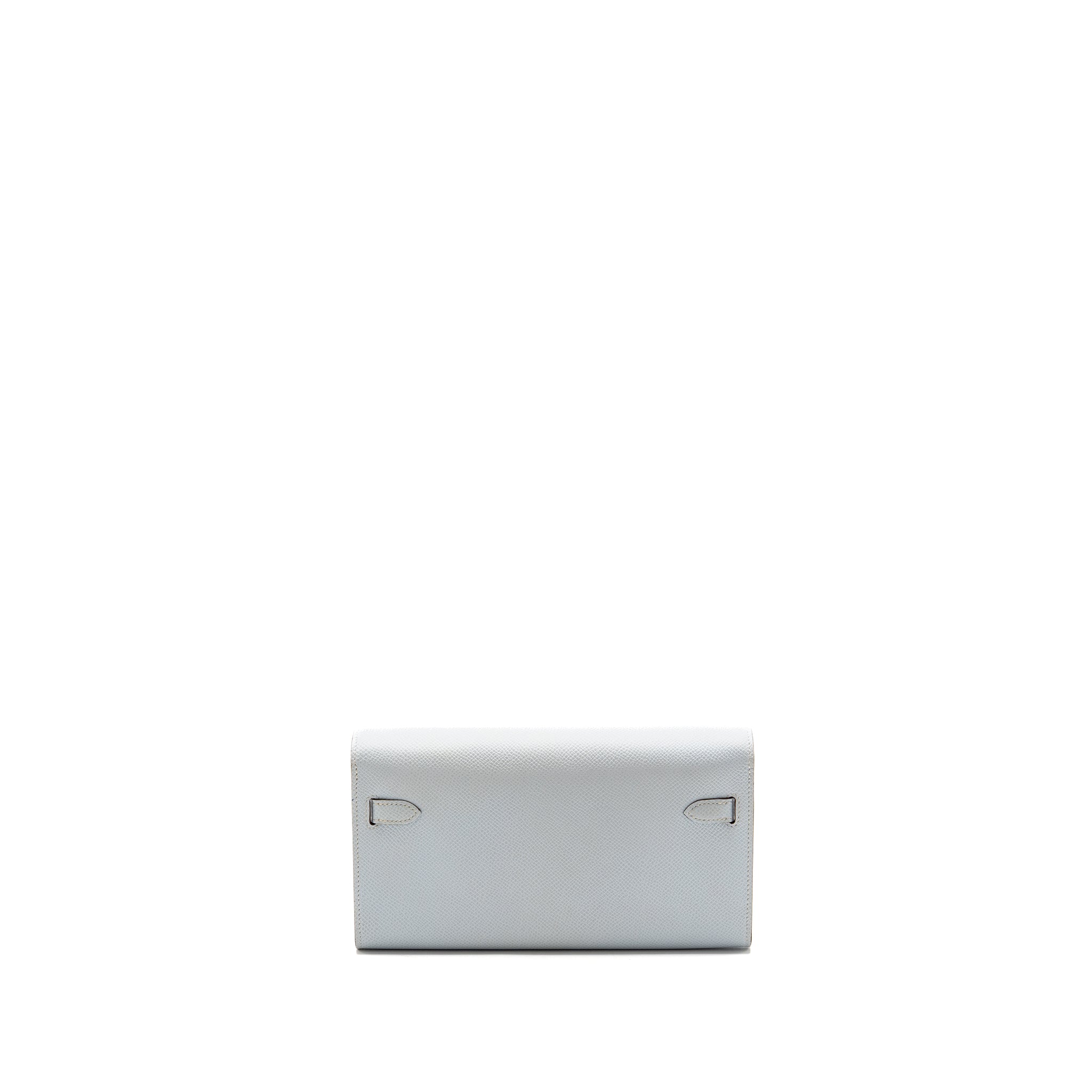 HERMES CLASSIC KELLY TO GO EPSOM BLUE BRUME GHW