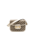 GUCCI HORSEBIT 1955 SHOULDER BAG GG SUPREME CANVAS/LEATHER BEIGE/WHITE GHW