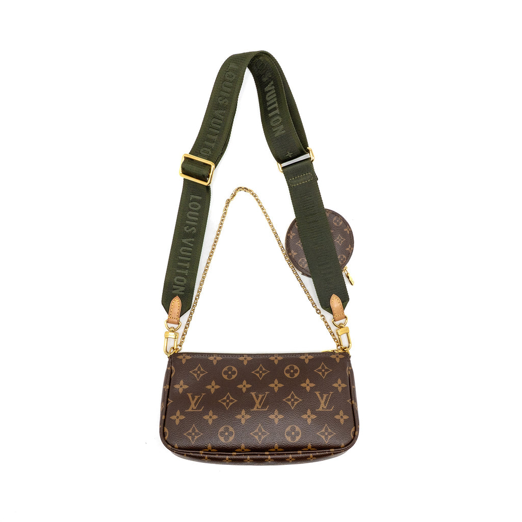 LOUIS VUITTON MULTI POCHETTE ACCESSOIRES MONOGRAM CANVAS KHAKI GHW