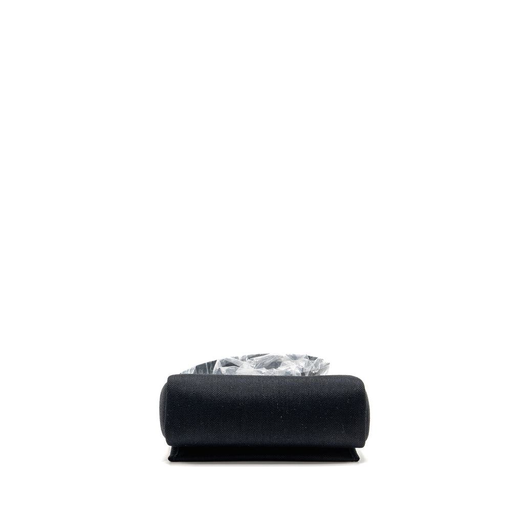 HERMES HERBAG MINI CANVAS/HUNTER LEATHER BLACK GHW
