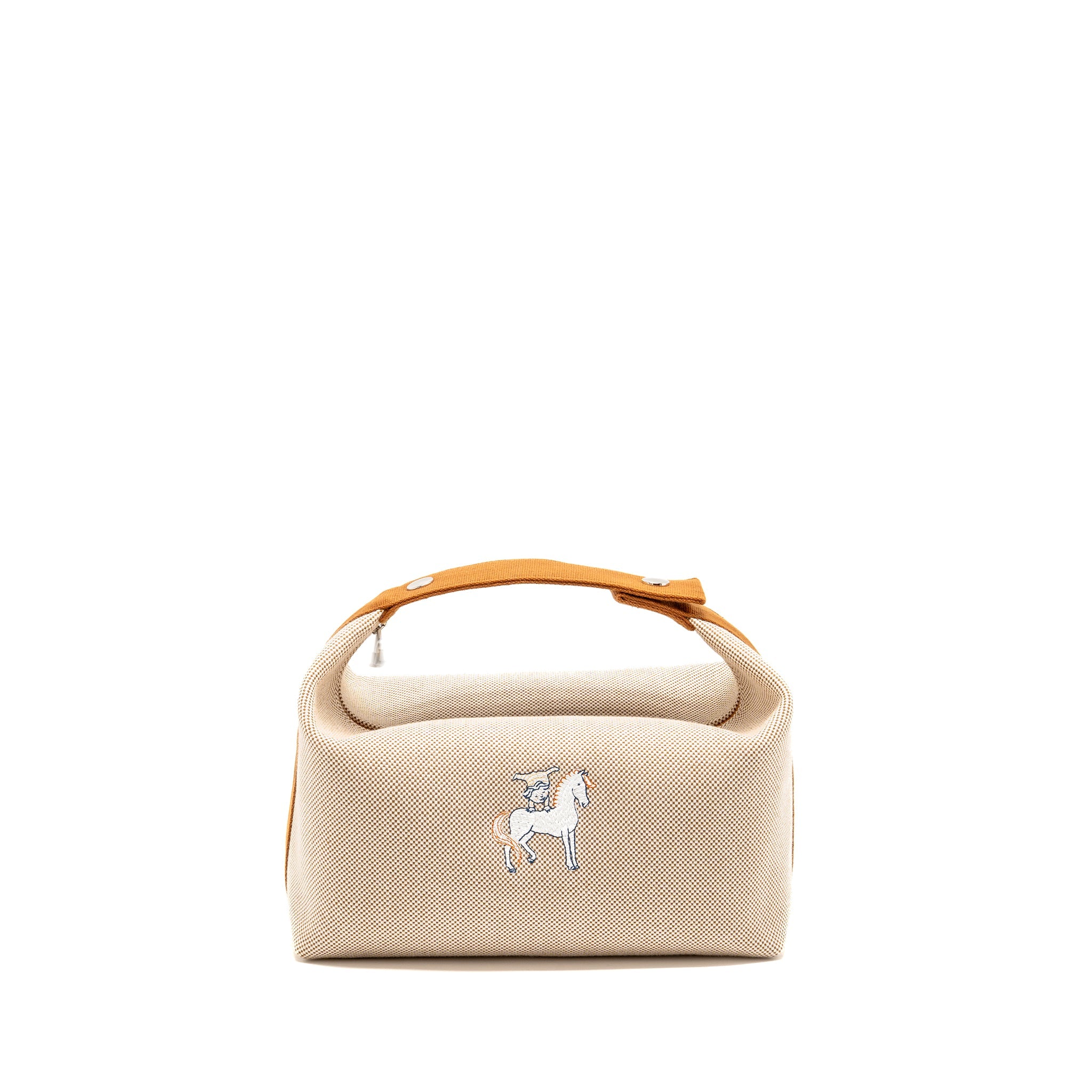 HERMES BRIDE-A-BRAC CABRIOLE CASE, LARGE MODEL COTTON MULTICOLOUR SHW