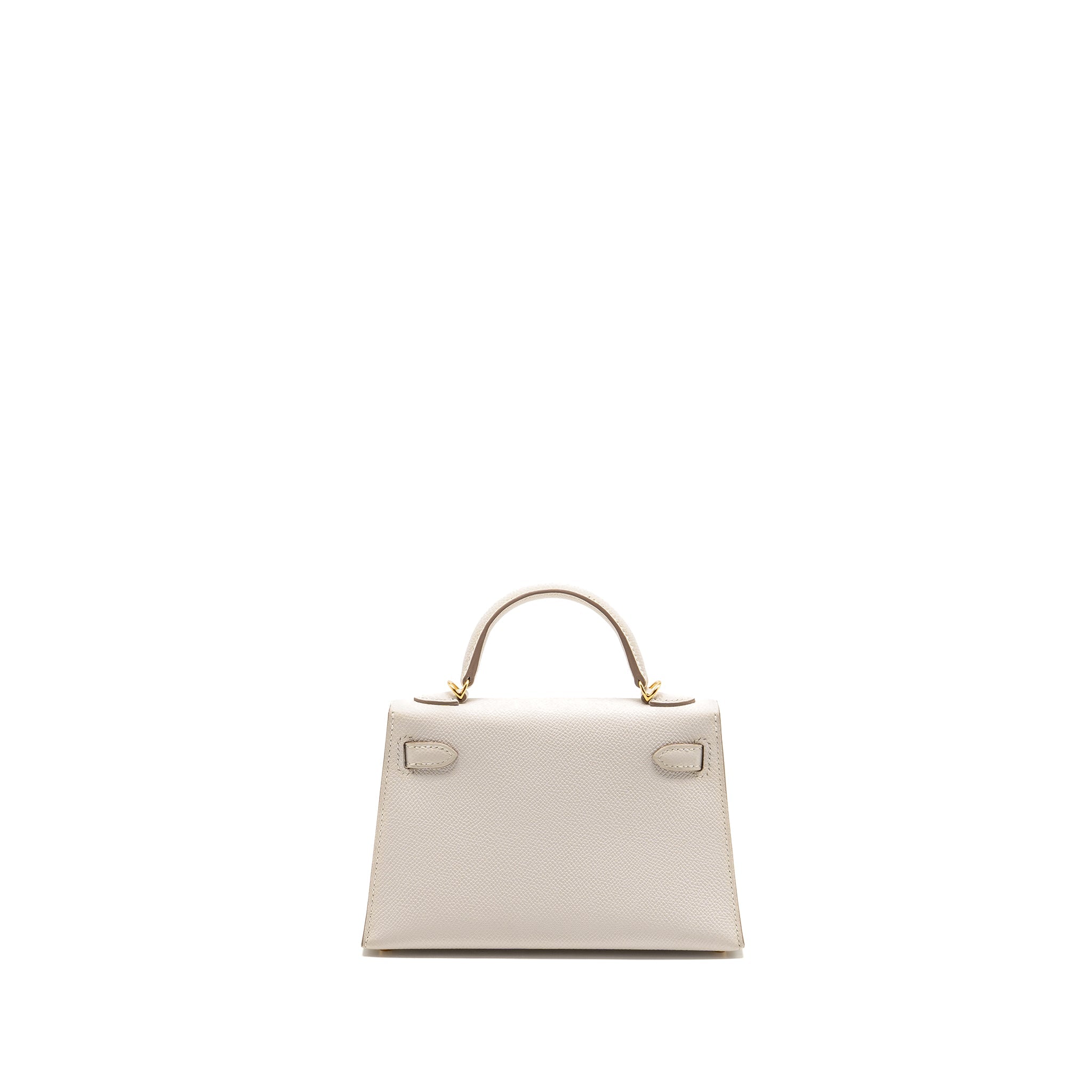 HERMES MINI KELLY II EPSOM GRIS PALE GHW