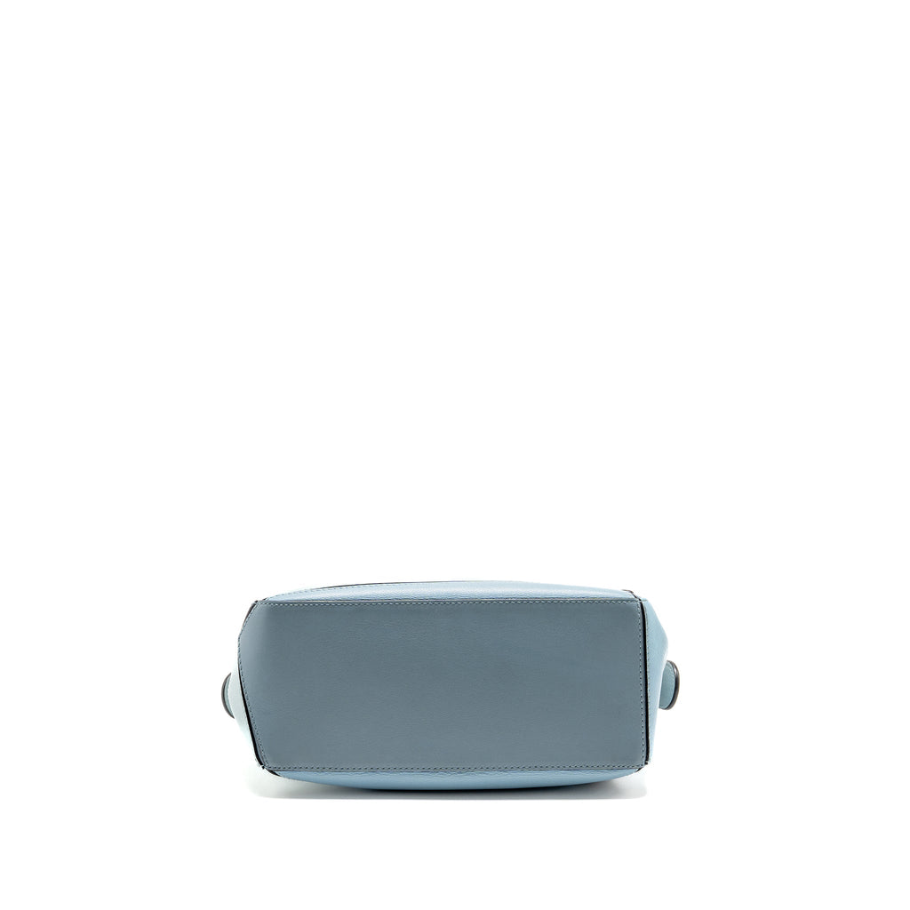 LOEWE SMALL PUZZLE BAG CALFSKIN BLUE/ MULTICOLOUR GHW