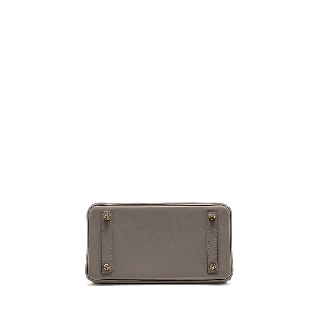 HERMES BIRKIN 25 SWIFT 8F GRIS ETAIN GHW