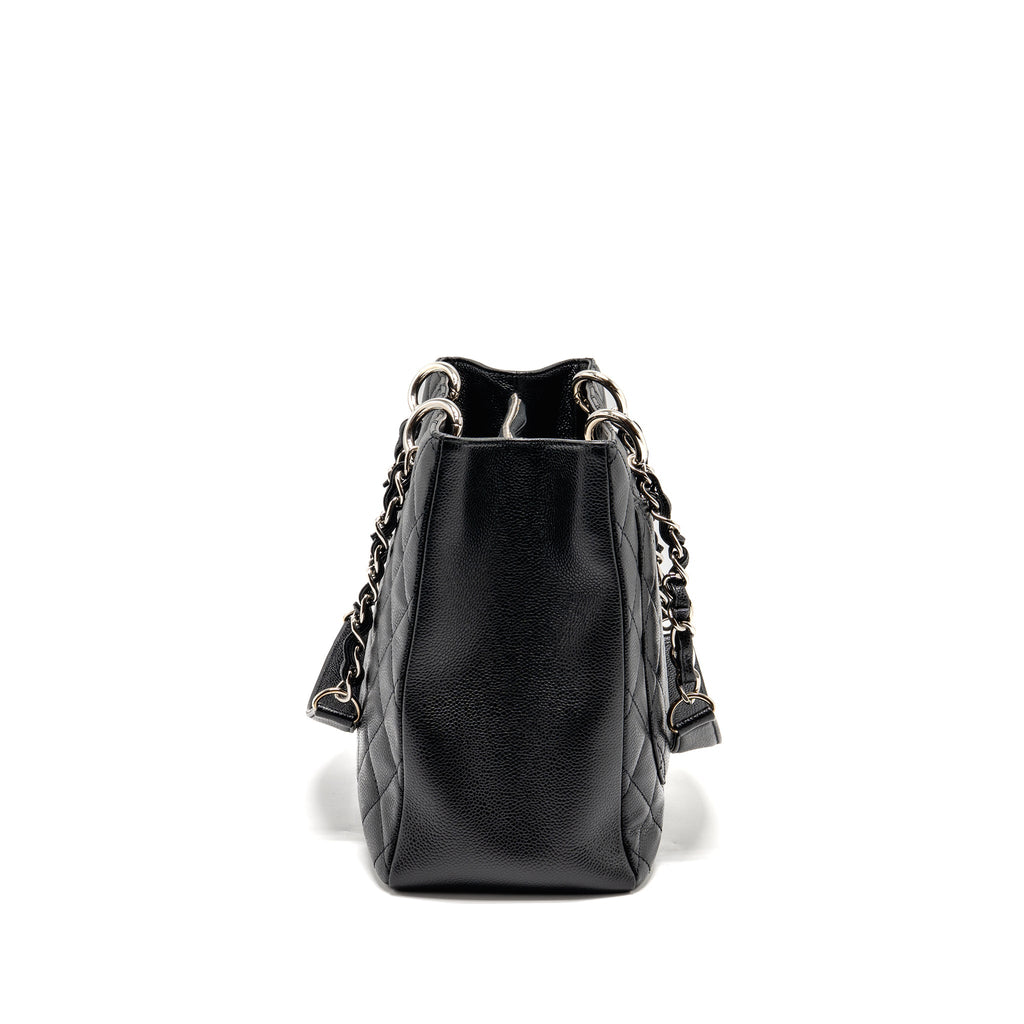 CHANEL GRAND SHOPPING TOTE CAVIAR BLACK SHW