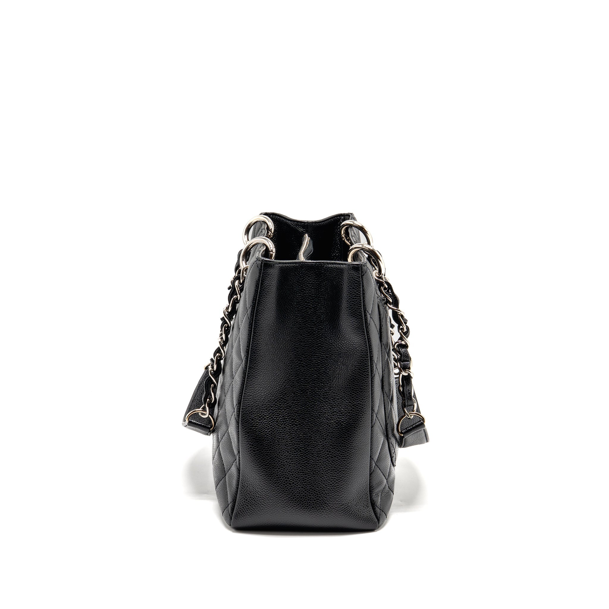 CHANEL GRAND SHOPPING TOTE CAVIAR BLACK SHW