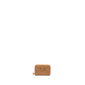 CHANEL 19 ZIP CARD HOLDER LAMBSKIN BEIGE GHW (MICROCHIP)