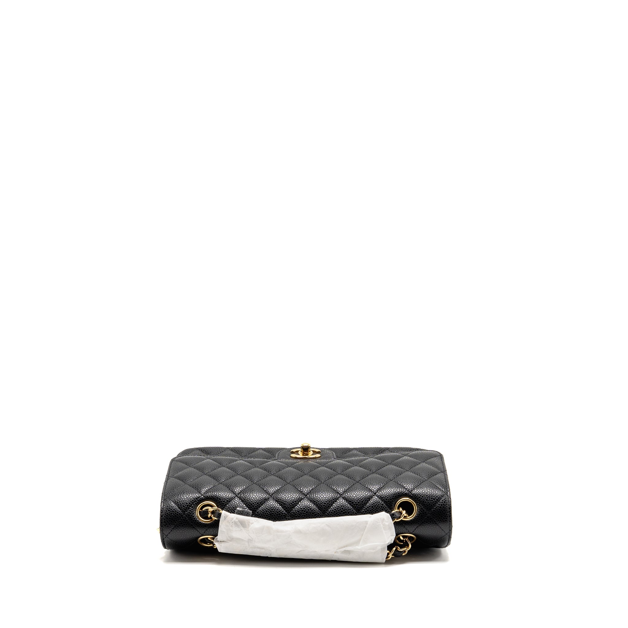 CHANEL MEDIUM CLASSIC DOUBLE FLAP BAG CAVIAR BLACK GHW
