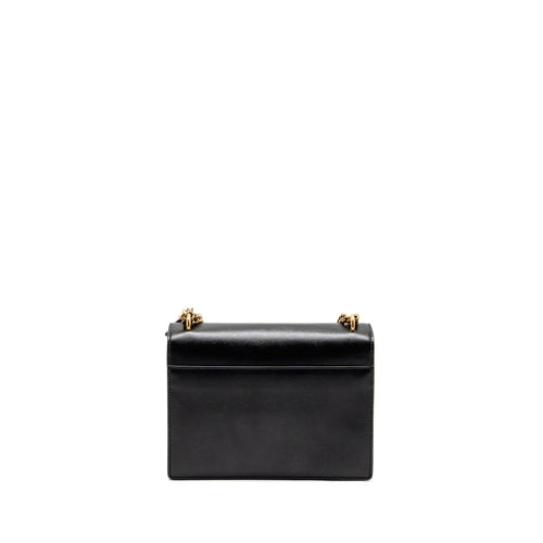 SAINT LAURENT/YSL MEDIUM SUNSET BAG SMOOTH LEATHER BLACK GHW