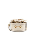 GUCCI HORSEBIT 1955 BUCKET BAG CALFSKIN/CANVAS BEIGE/WHITE GHW