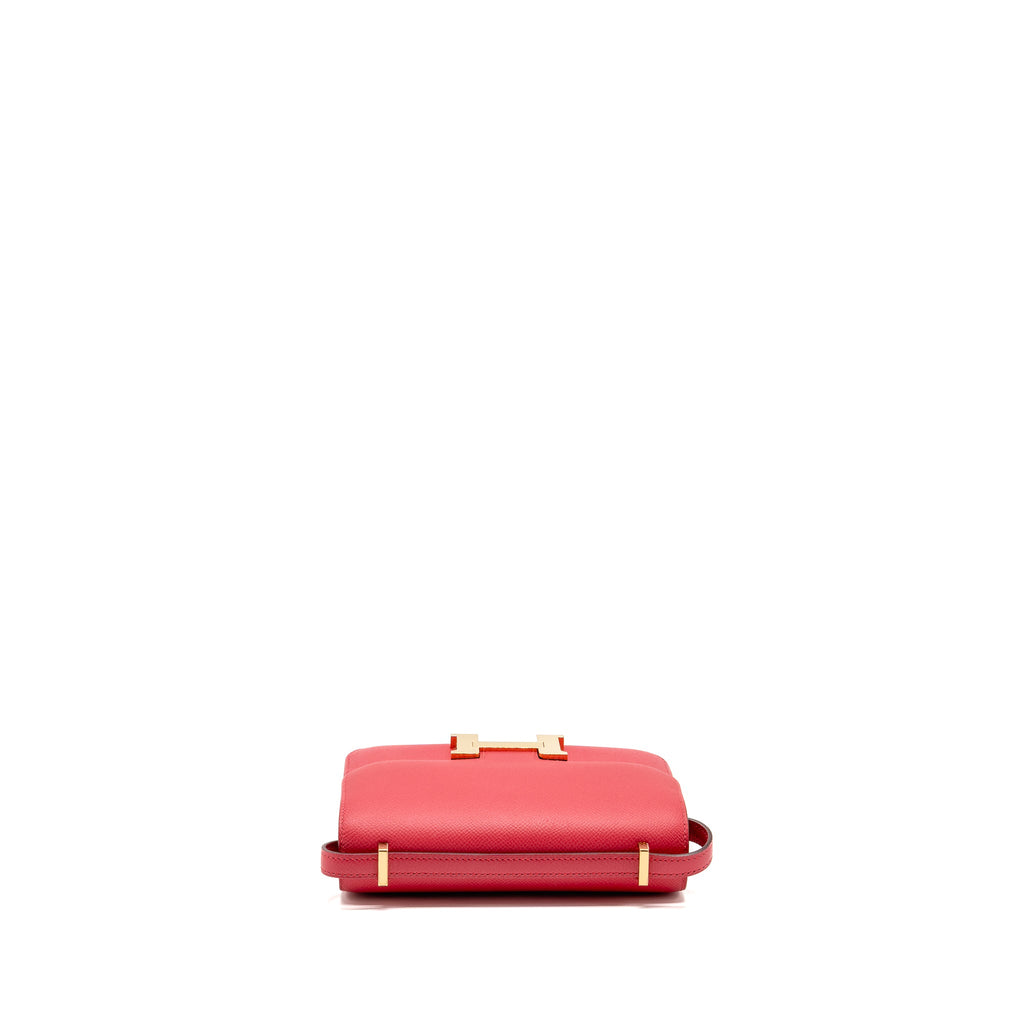 HERMES MINI CONSTANCE EPSOM ROSE EXTREME GHW