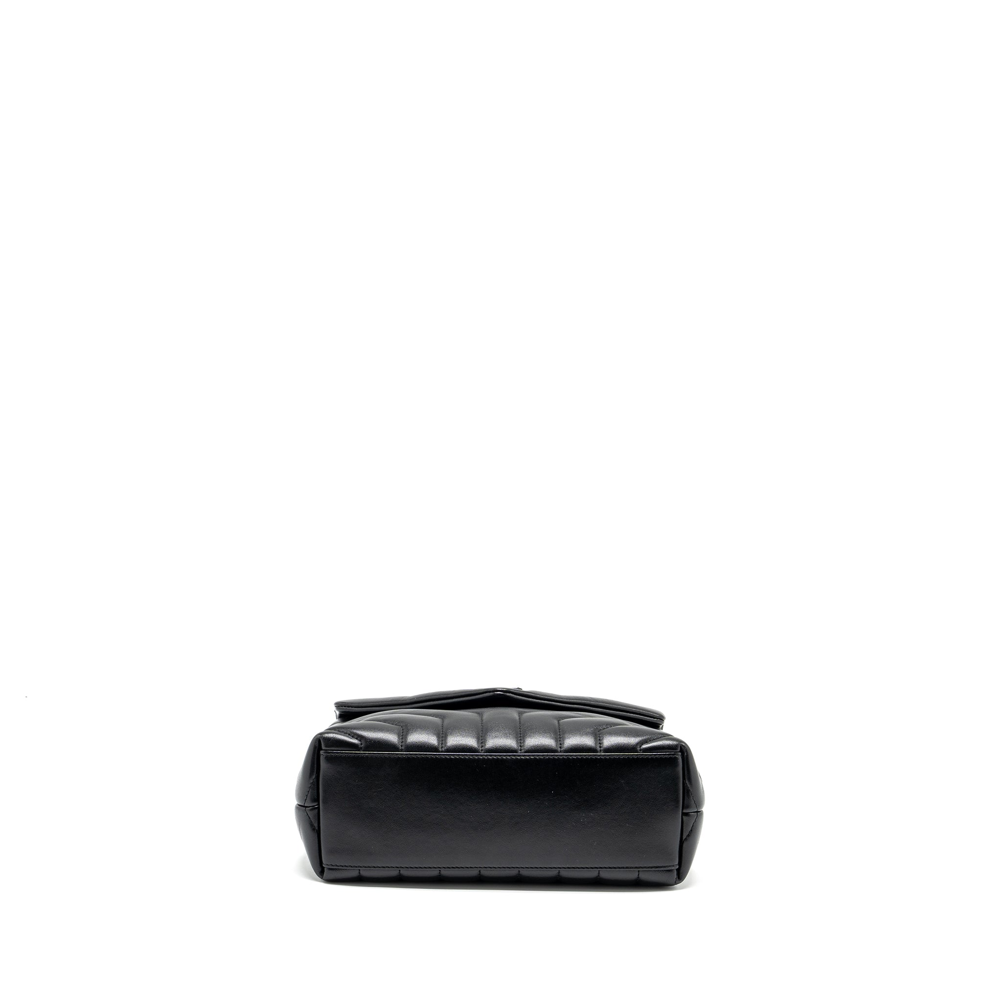 SAINT LAURENT/YSL SMALL LOULOU BAG CALFSKIN SO BLACK