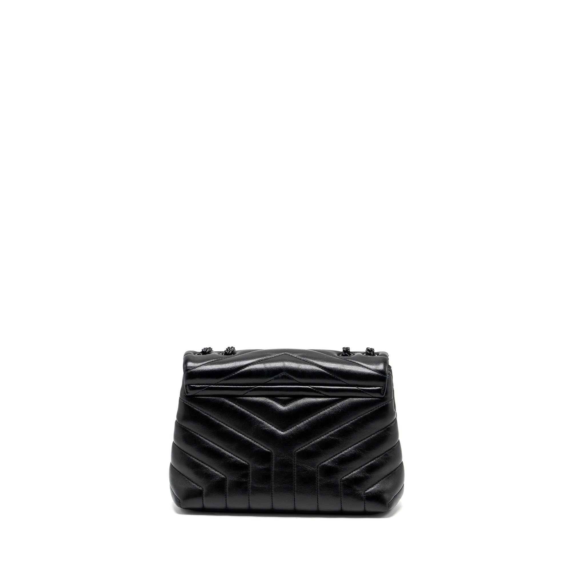SAINT LAURENT/YSL SMALL LOULOU BAG CALFSKIN SO BLACK