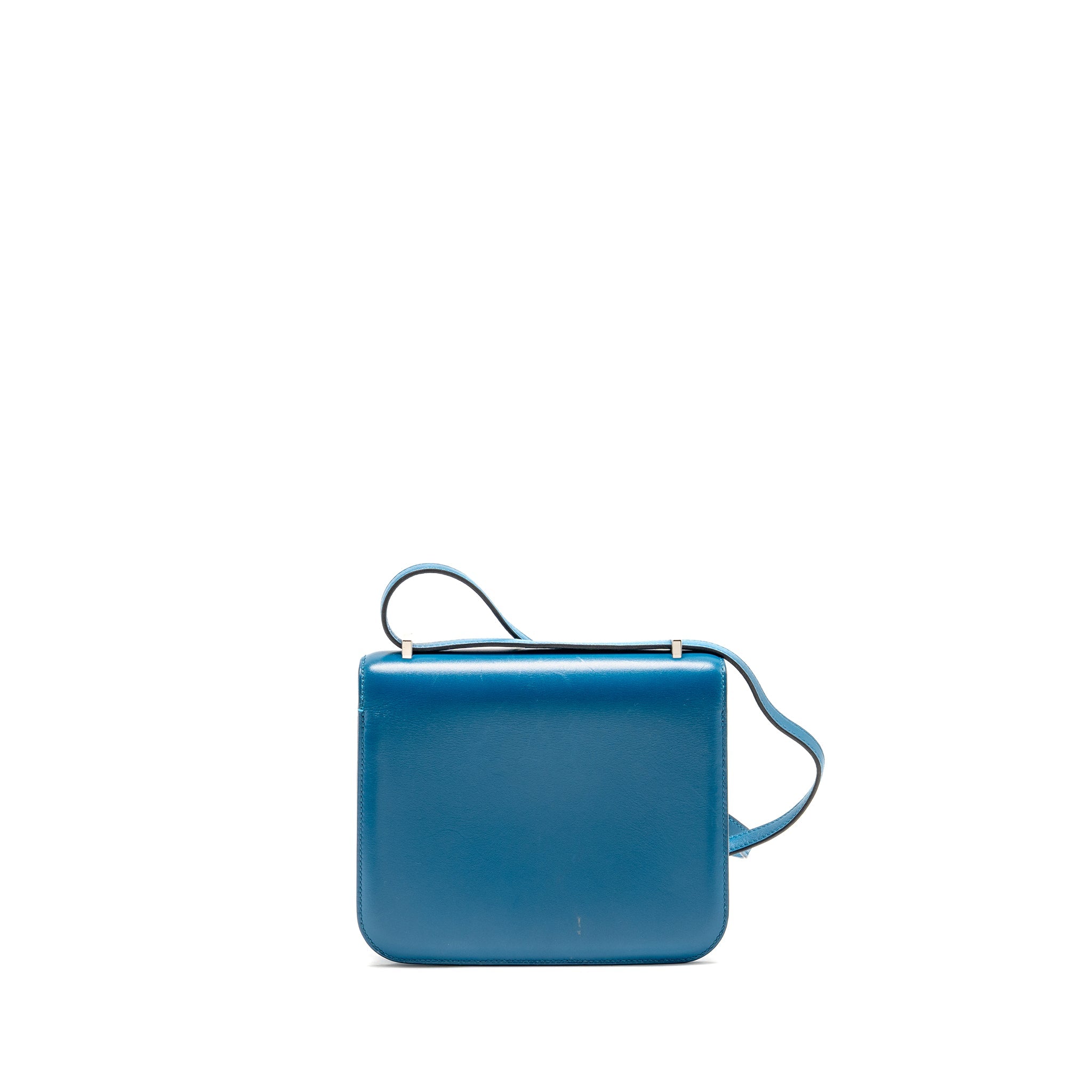 HERMES MINI CONSTANCE TADELAKT LEATHER BLUE IZMIR SHW