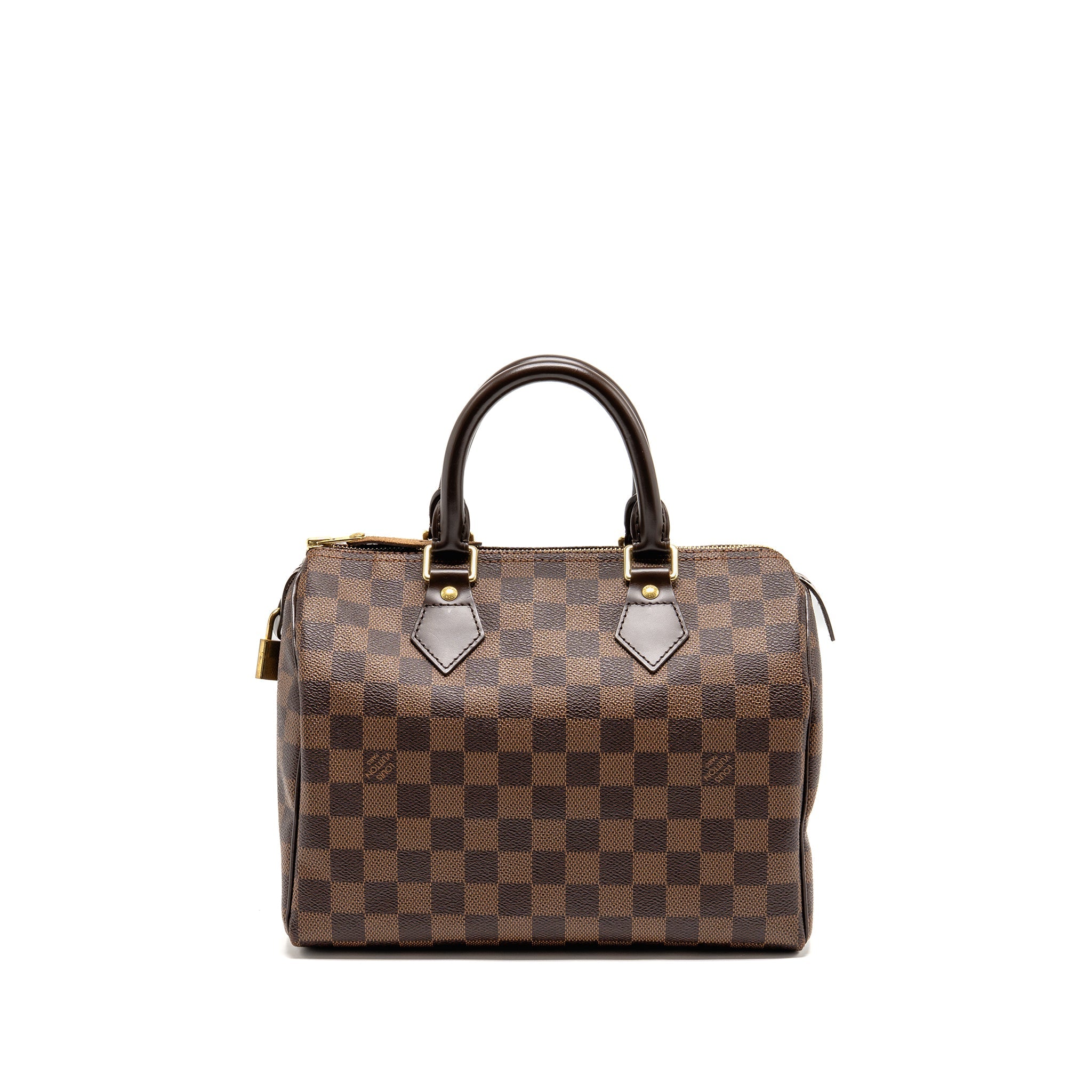 LOUIS VUITTON SPEEDY 25 DAMIER EBENE CANVAS GHW