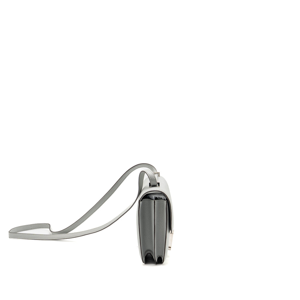 HERMES MINI CONSTANCE EPSOM GRIS MOUETTE SHW