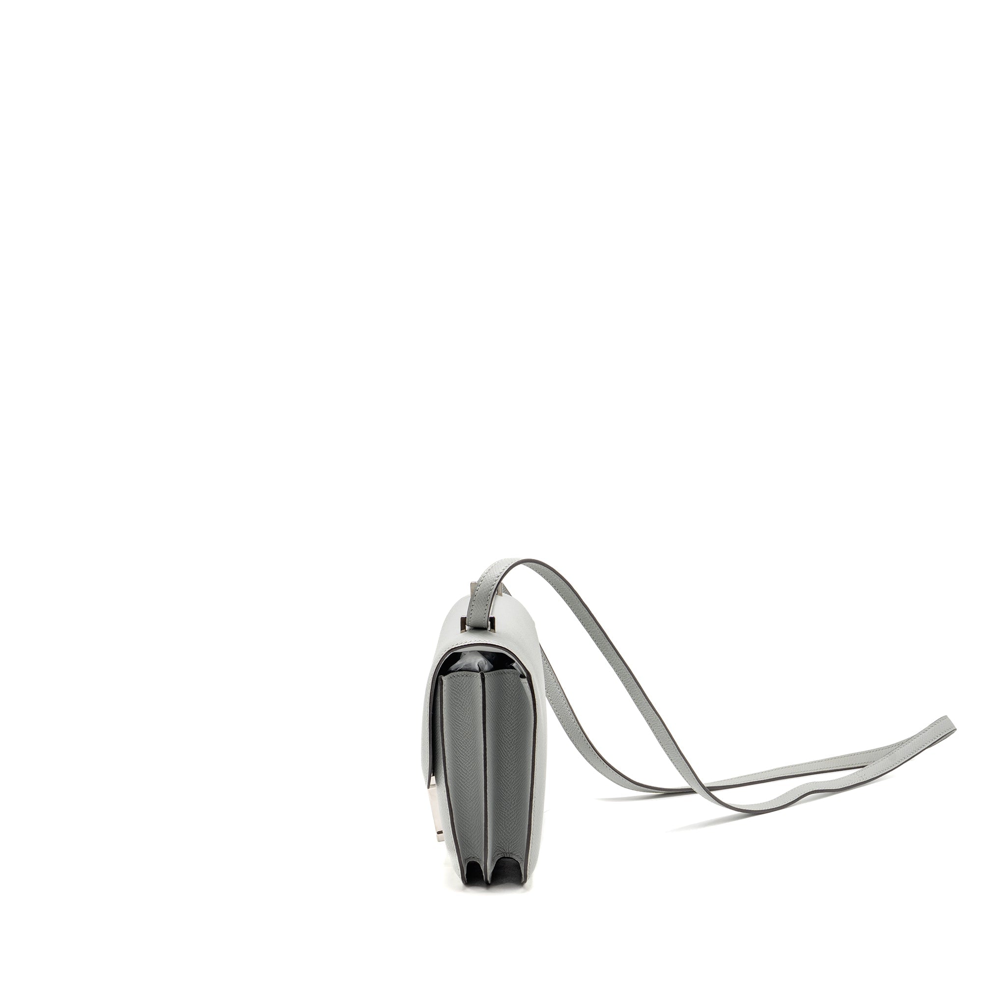 HERMES MINI CONSTANCE EPSOM GRIS MOUETTE SHW