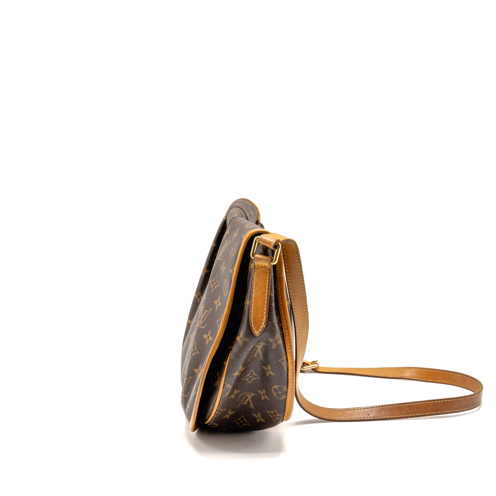 LOUIS VUITTON MENILMONTANT MM HALF MOON BAG MONOGRAM CANVAS GHW