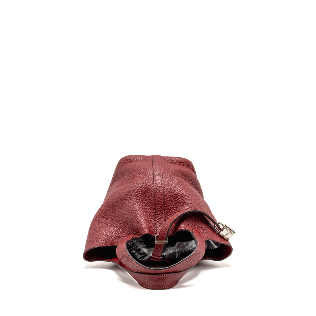 HERMES PICOTIN 18 LOCK BAG CLEMENCE K1 ROUGE GRENAT SHW