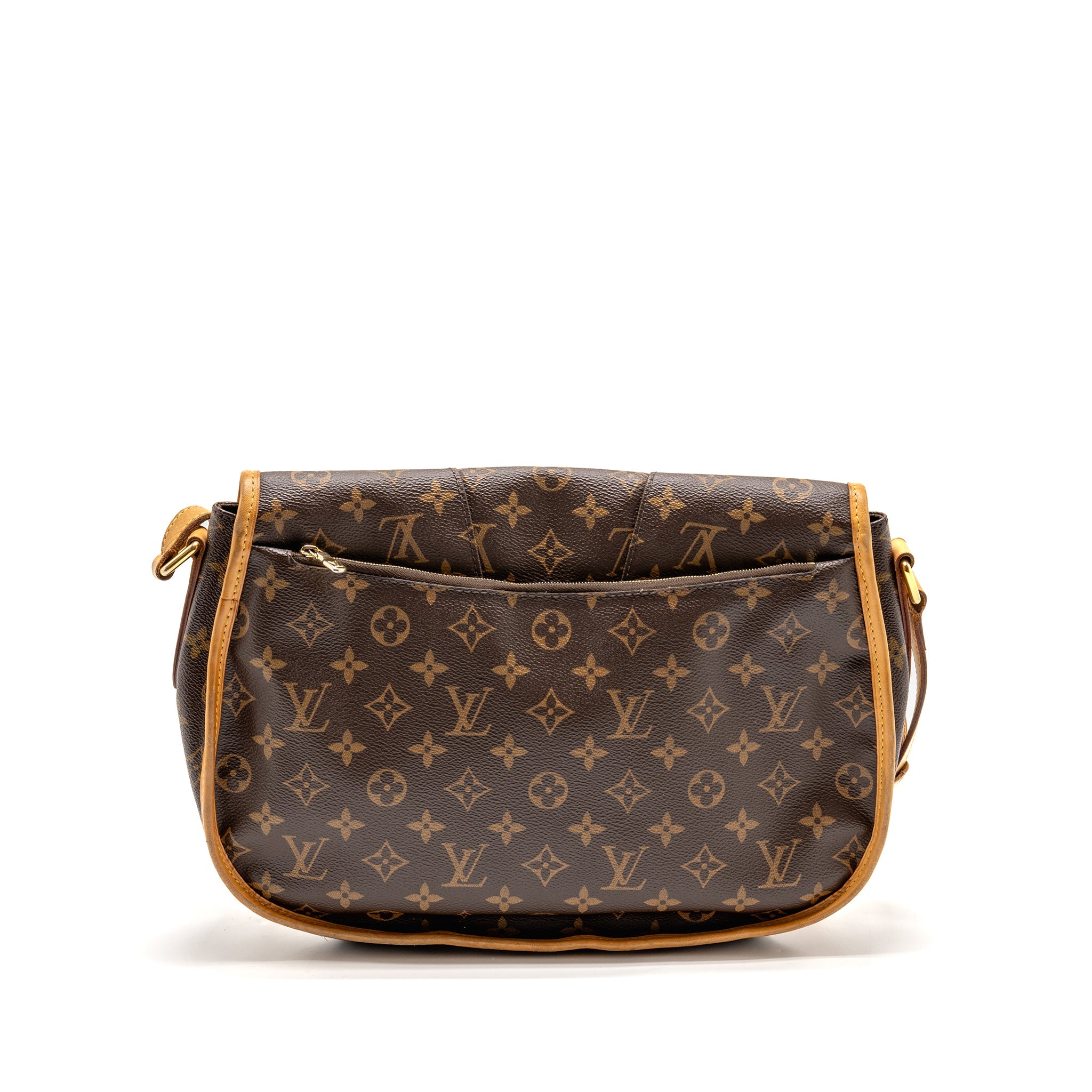 LOUIS VUITTON MENILMONTANT MM HALF MOON BAG MONOGRAM CANVAS GHW