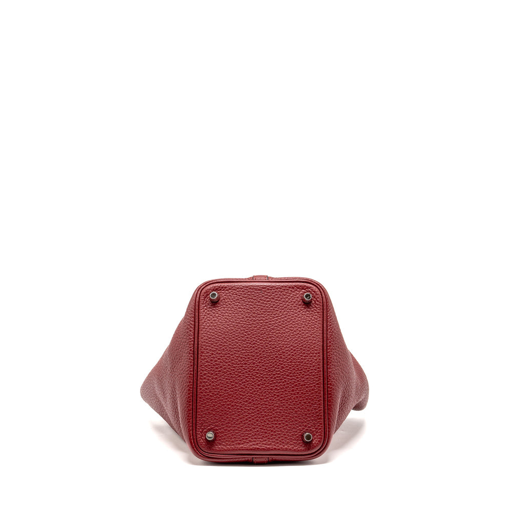 HERMES PICOTIN 18 LOCK BAG CLEMENCE K1 ROUGE GRENAT SHW