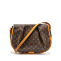 LOUIS VUITTON MENILMONTANT MM HALF MOON BAG MONOGRAM CANVAS GHW