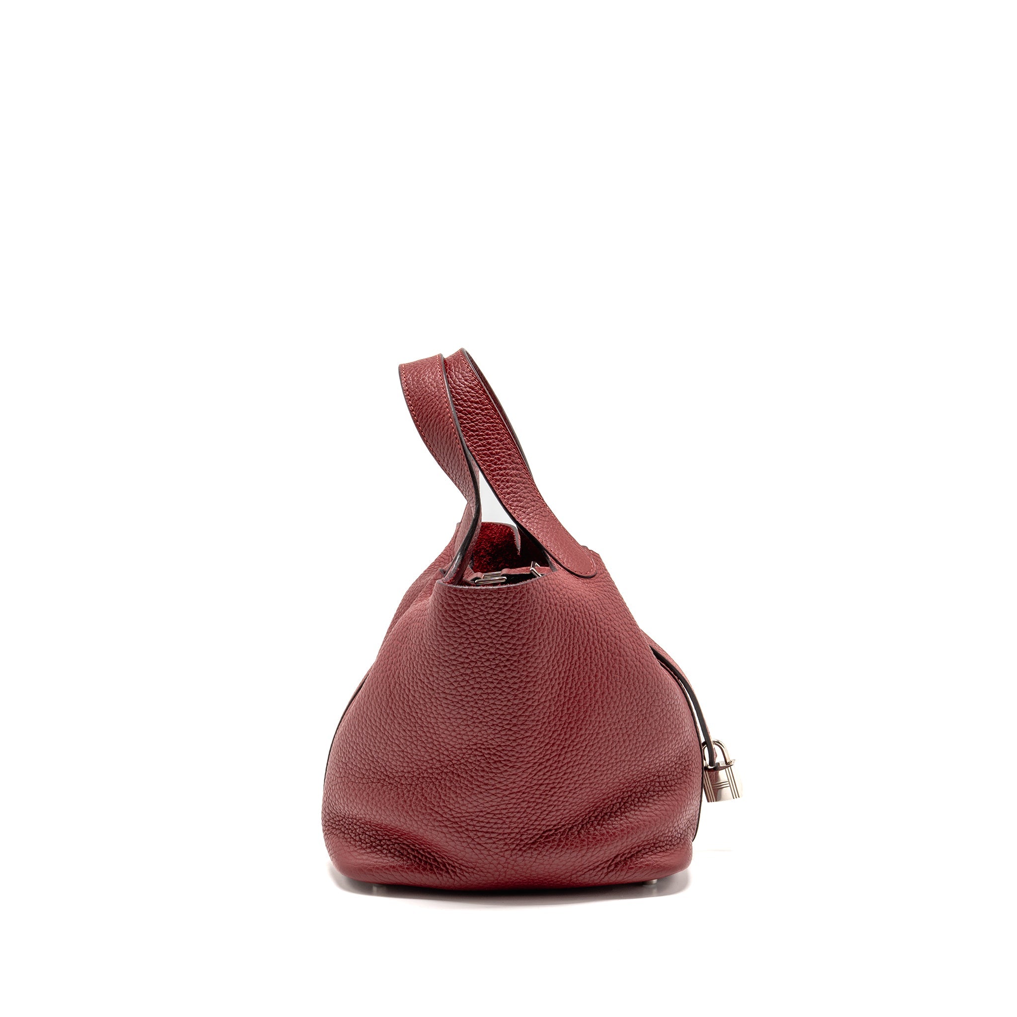 HERMES PICOTIN 18 LOCK BAG CLEMENCE K1 ROUGE GRENAT SHW