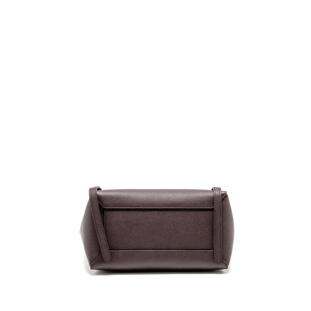 CELINE MICRO BELT BAG GRAINED CALFSKIN BURGUNDY GHW
