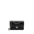 CHANEL SMALL CLASSIC DOUBLE FLAP BAG CAVIAR BLACK SHW