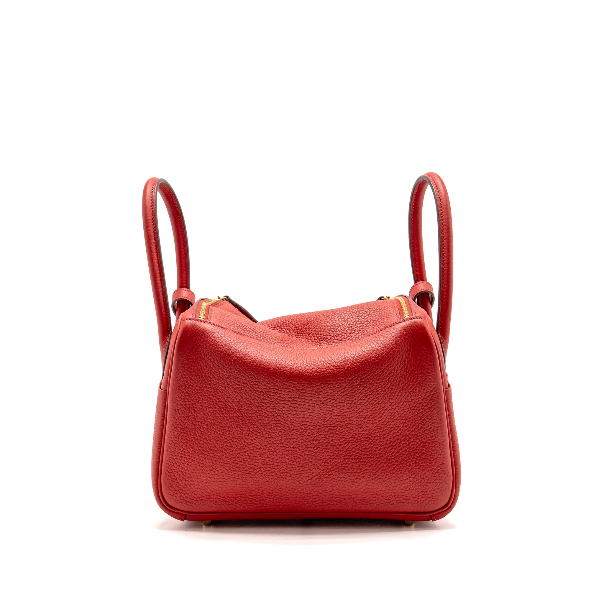 HERMES LINDY 26 CLEMENCE ROUGE CASAQUE GHW