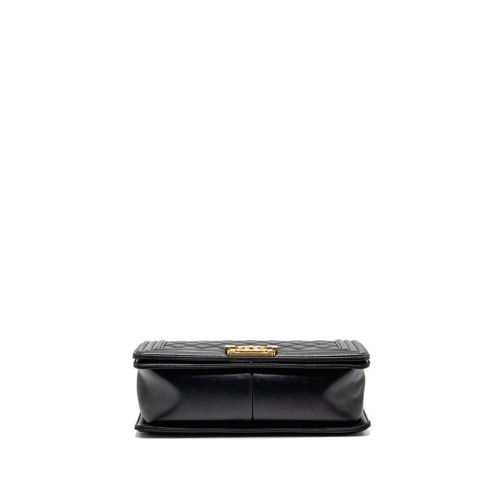 CHANEL MEDIUM BOY BAG LAMBSKIN BLACK GHW