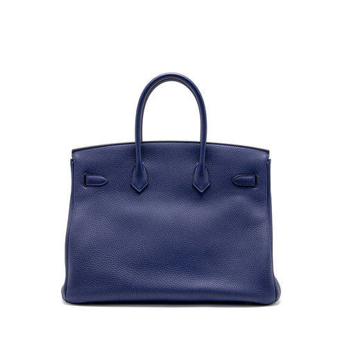 HERMES BIRKIN 35 TOGO BLUE GHW