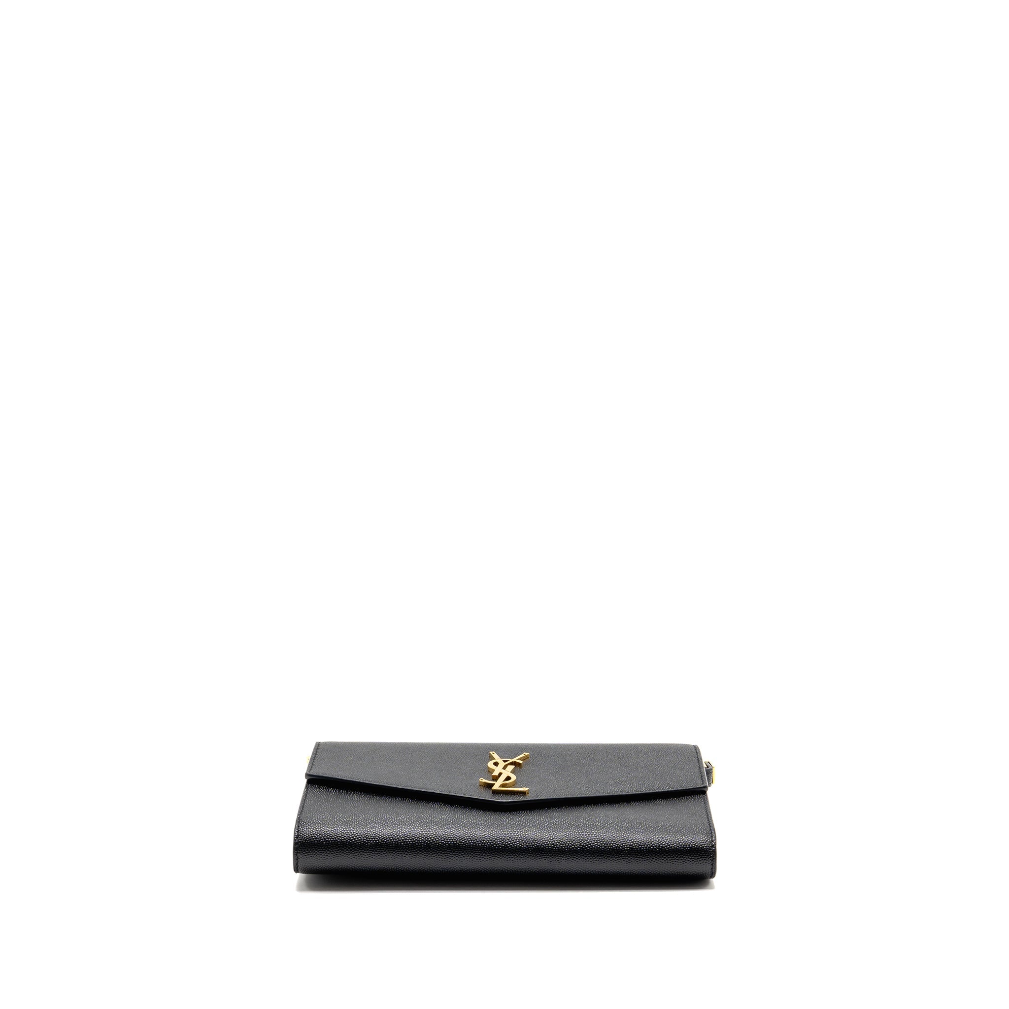 SAINT LAURENT/YSL MINI UPTOWN CROSSBODY BAG CALFSKIN BLACK GHW