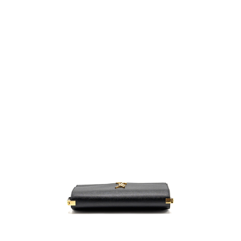 SAINT LAURENT/YSL MINI UPTOWN CROSSBODY BAG CALFSKIN BLACK GHW