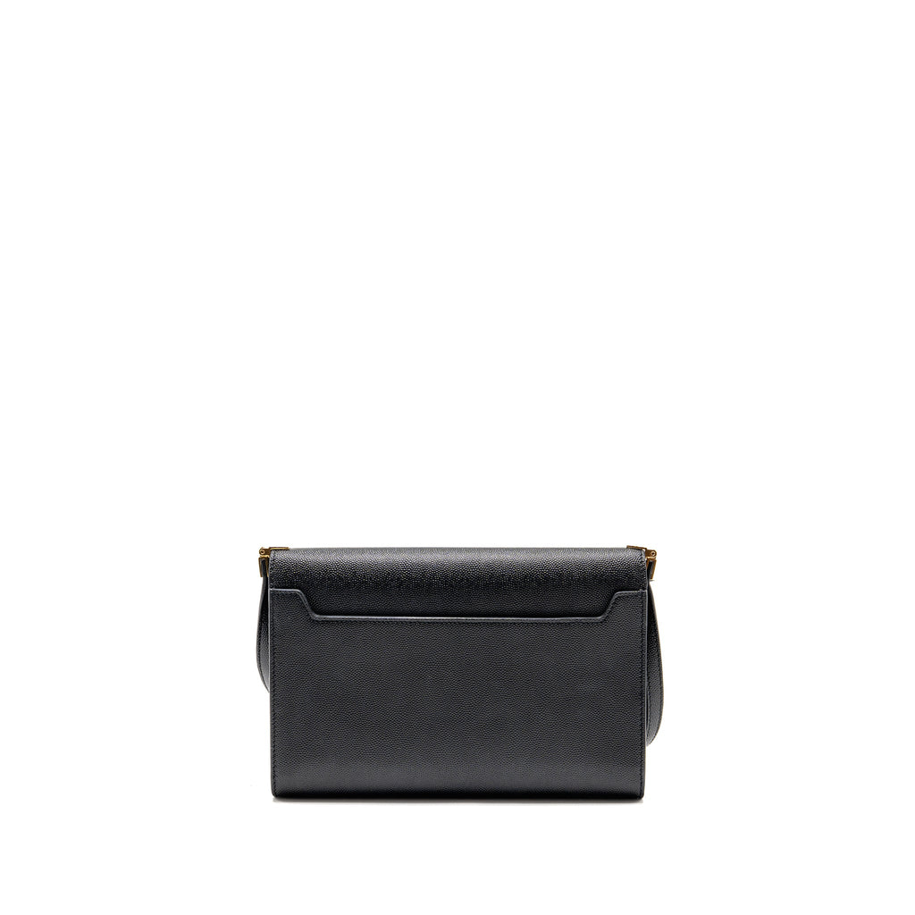 SAINT LAURENT/YSL MINI UPTOWN CROSSBODY BAG CALFSKIN BLACK GHW