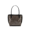 GOYARD MINI ANJOU TOTE GOYARDINE CANVAS / LEATHER BLACK SHW