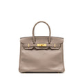 HERMES BIRKIN 30 EPSOM M8 GRIS ASPHALT GHW