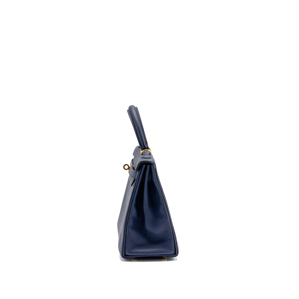 HERMES KELLY 25 TOGO BLEU SAPHIR GHW