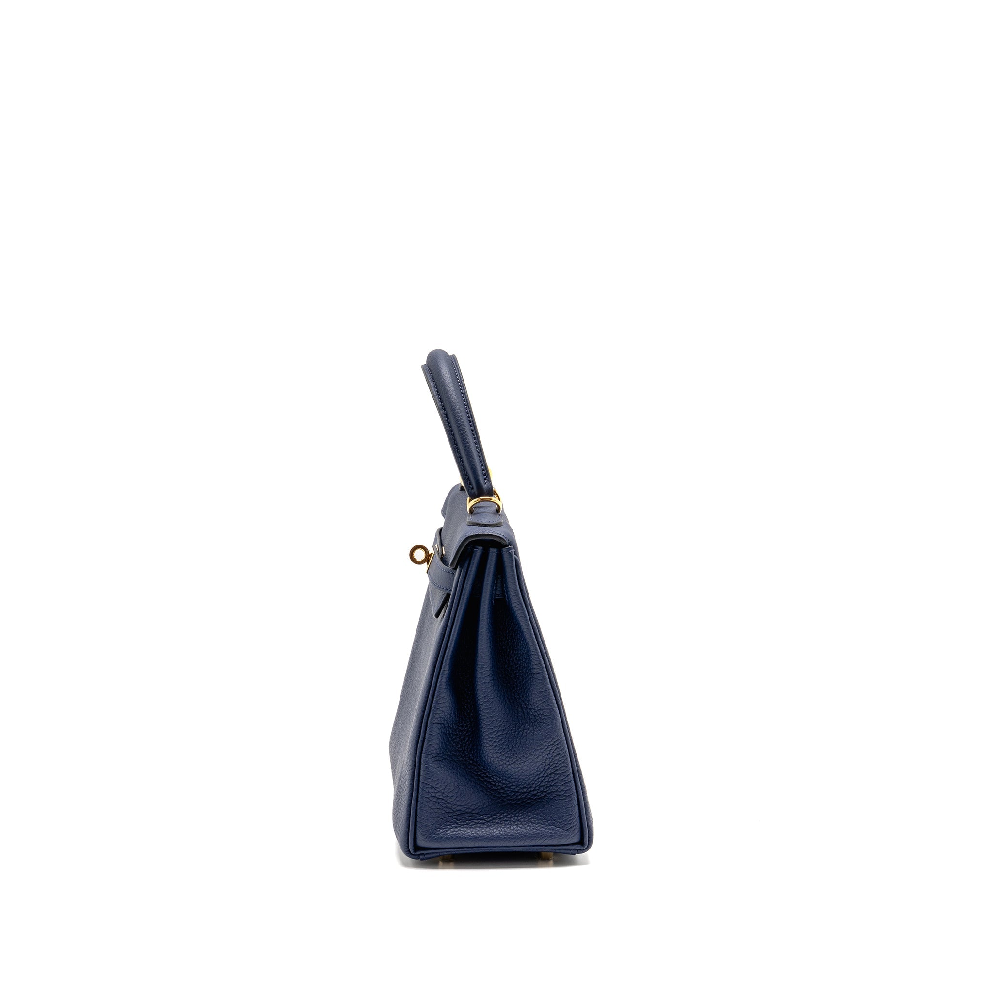 HERMES KELLY 25 TOGO BLEU SAPHIR GHW