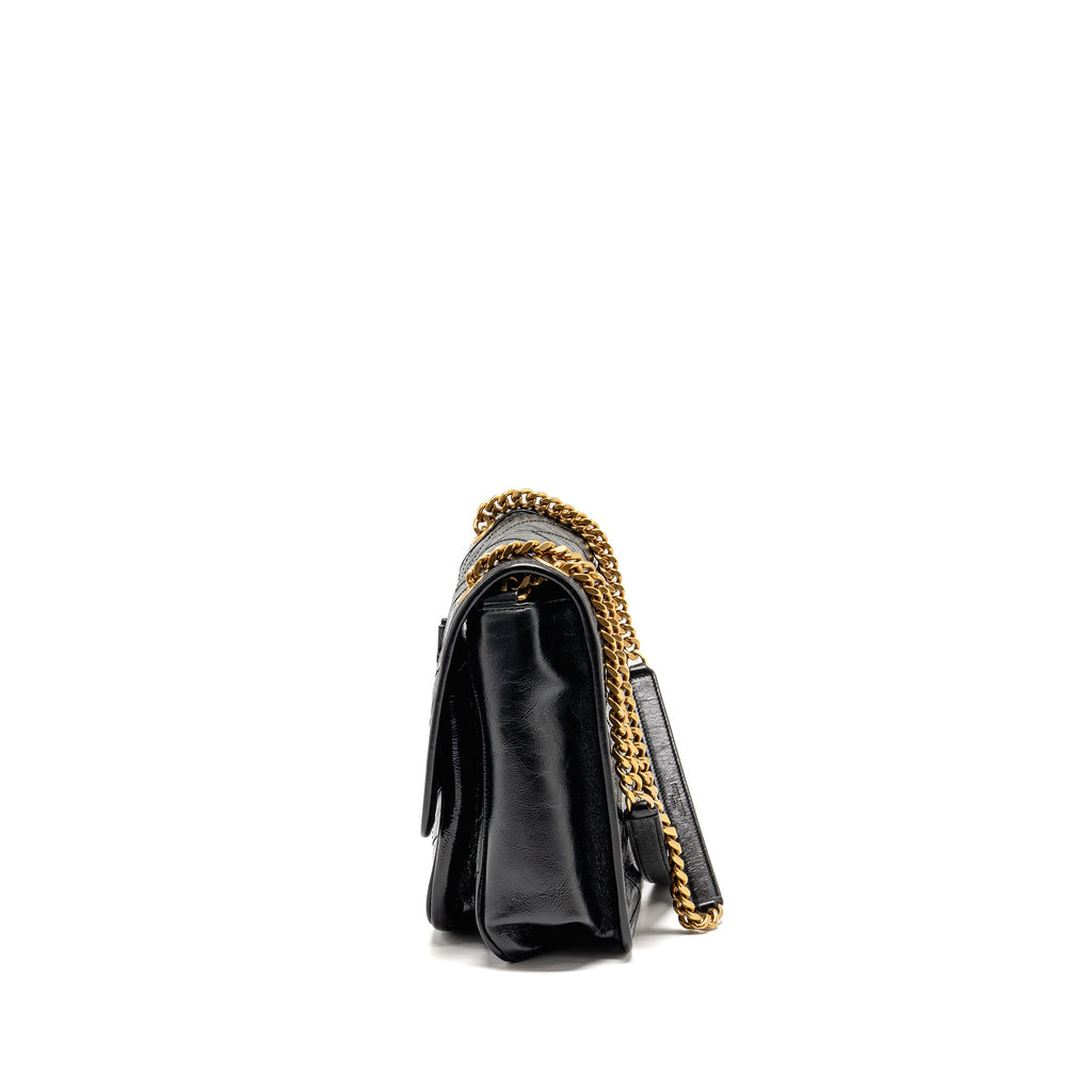 SAINT LAURENT/YSL MEDIUM NIKI CHAIN BAG VINTAGE CALFSKIN BLACK GHW
