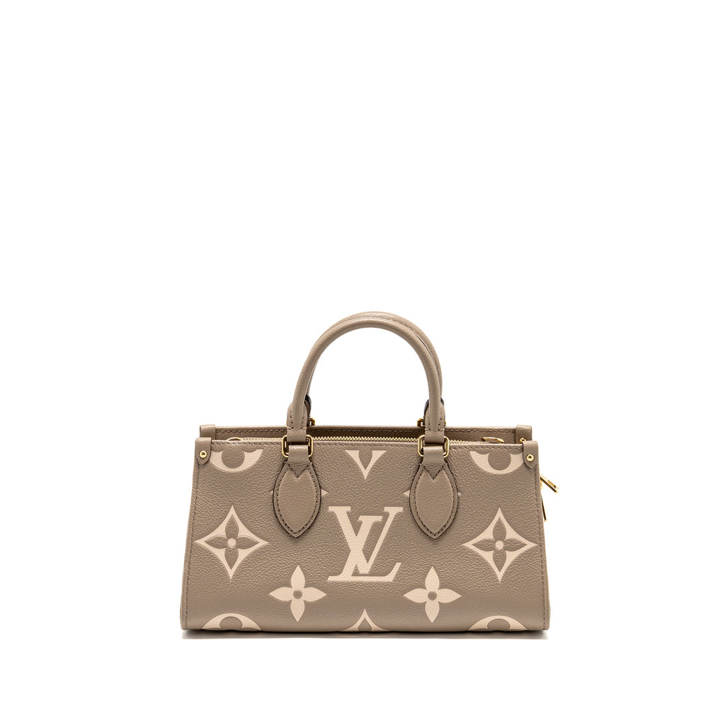 LOUIS VUITTON ONTHEGO EAST WEST MONOGRAM EMPREINTE LEATHER DOVE/CREAM GHW