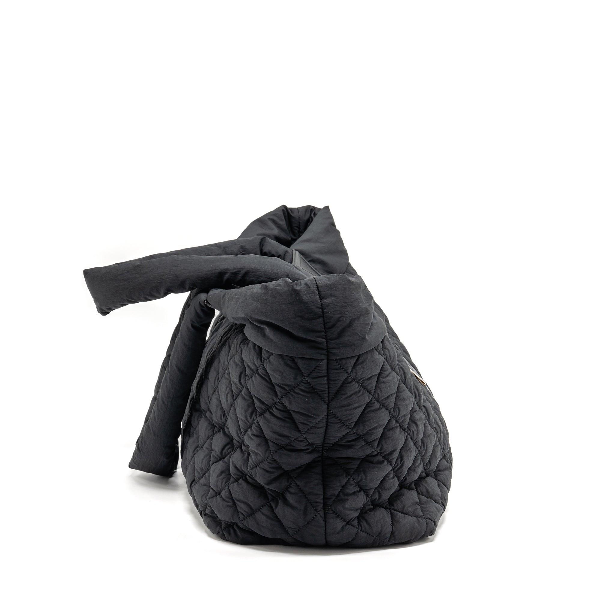 CHANEL COCOON TRAVEL TOTE BAG NYLON/CANVAS BLACK SHW
